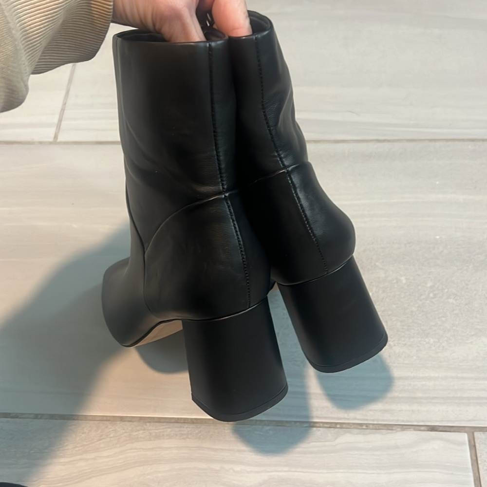 Black Booties Square Toe - image 4